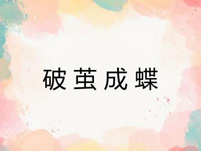 破茧成蝶