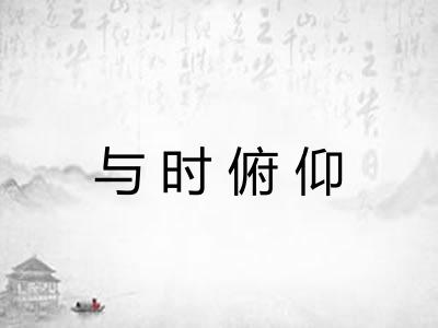 与时俯仰