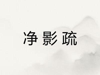 净影疏