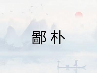 鄙朴