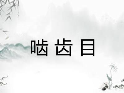 啮齿目