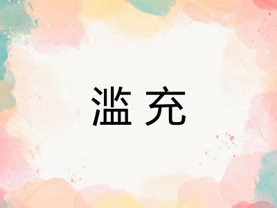 滥充