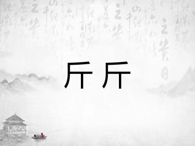 斤斤