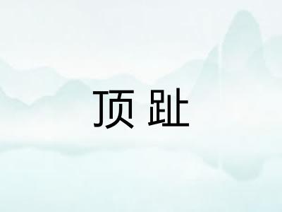 顶趾