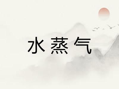 水蒸气