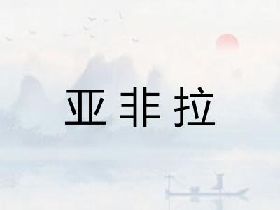 亚非拉