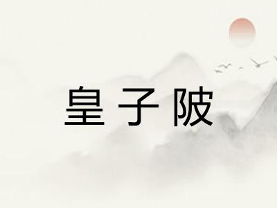皇子陂