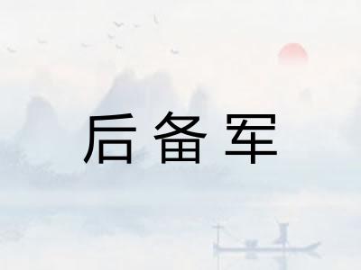 后备军