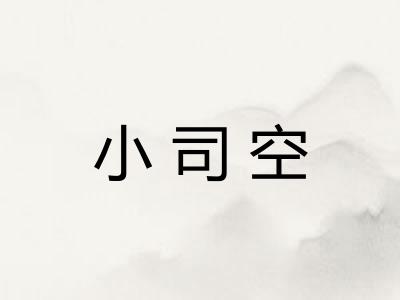 小司空