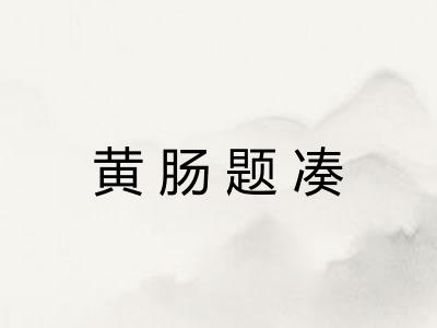 黄肠题凑