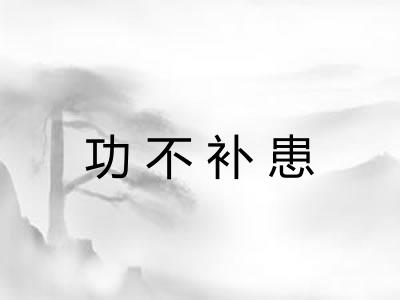 功不补患