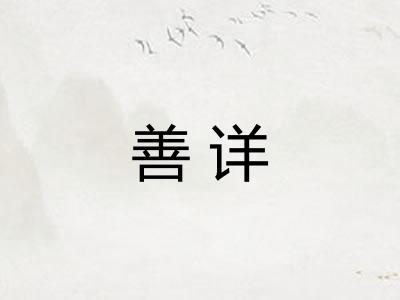 善详