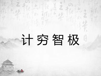 计穷智极