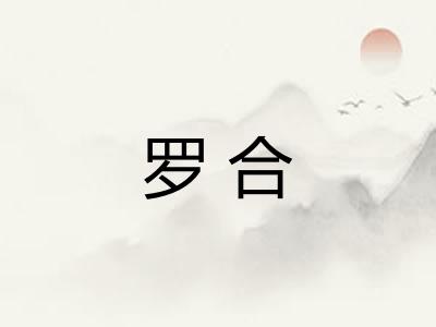 罗合