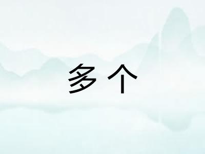 多个