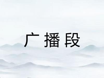 广播段