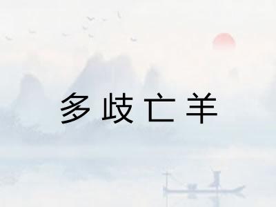 多歧亡羊