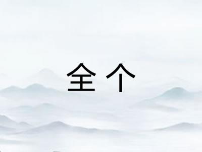 全个