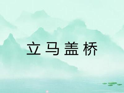 立马盖桥