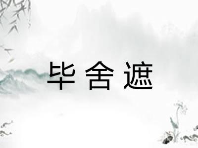 毕舍遮