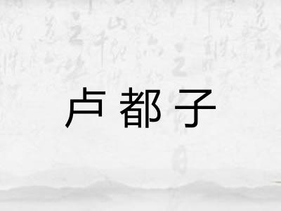 卢都子