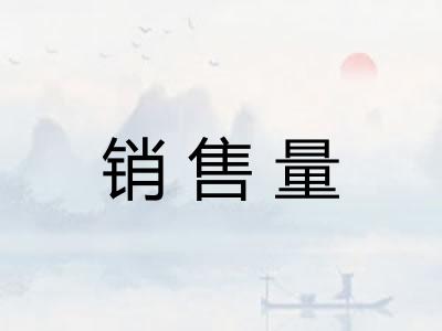 销售量