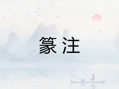 篆注