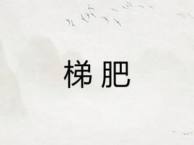梯肥