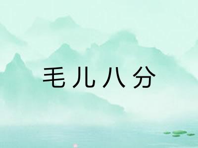 毛儿八分