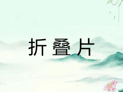 折叠片
