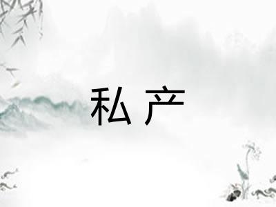 私产