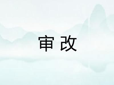 审改