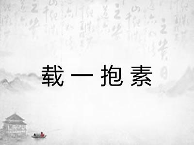 载一抱素