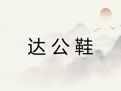 达公鞋