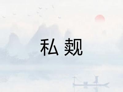 私觌