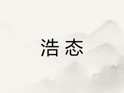 浩态