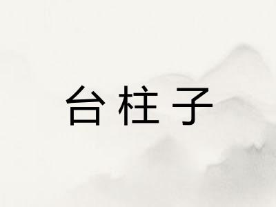 台柱子