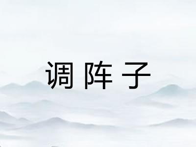 调阵子