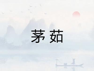 茅茹
