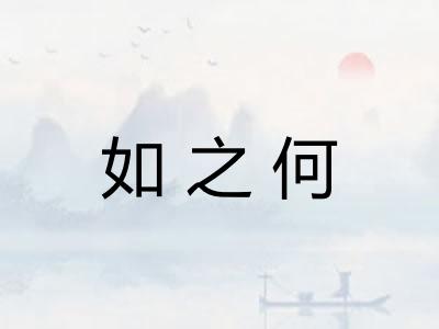 如之何