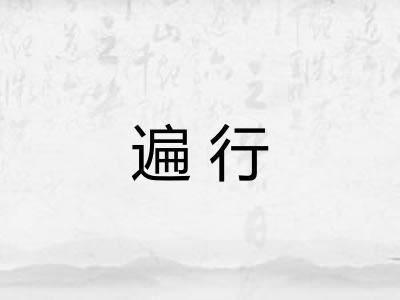 遍行