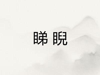 睇睨
