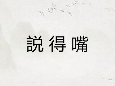 説得嘴