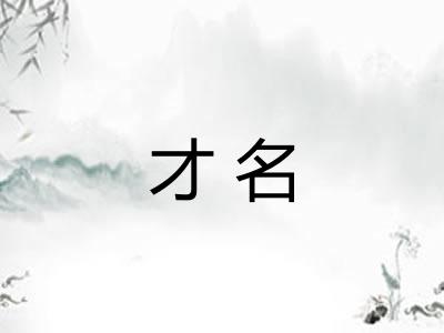 才名