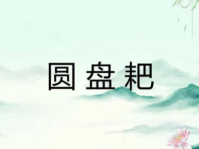 圆盘耙