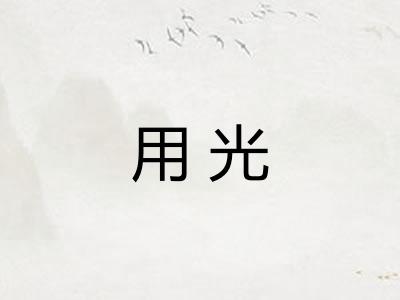 用光
