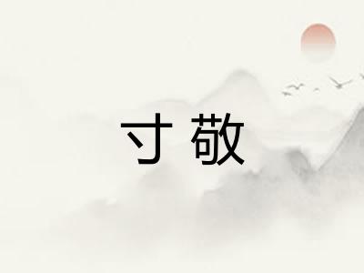 寸敬