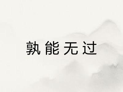 孰能无过
