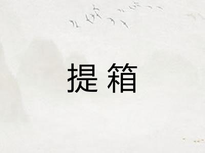 提箱