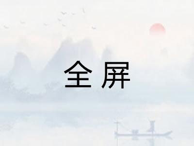 全屏